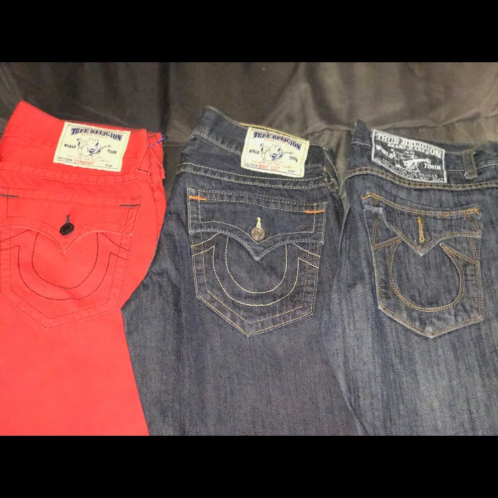 3 True Religion Jeans